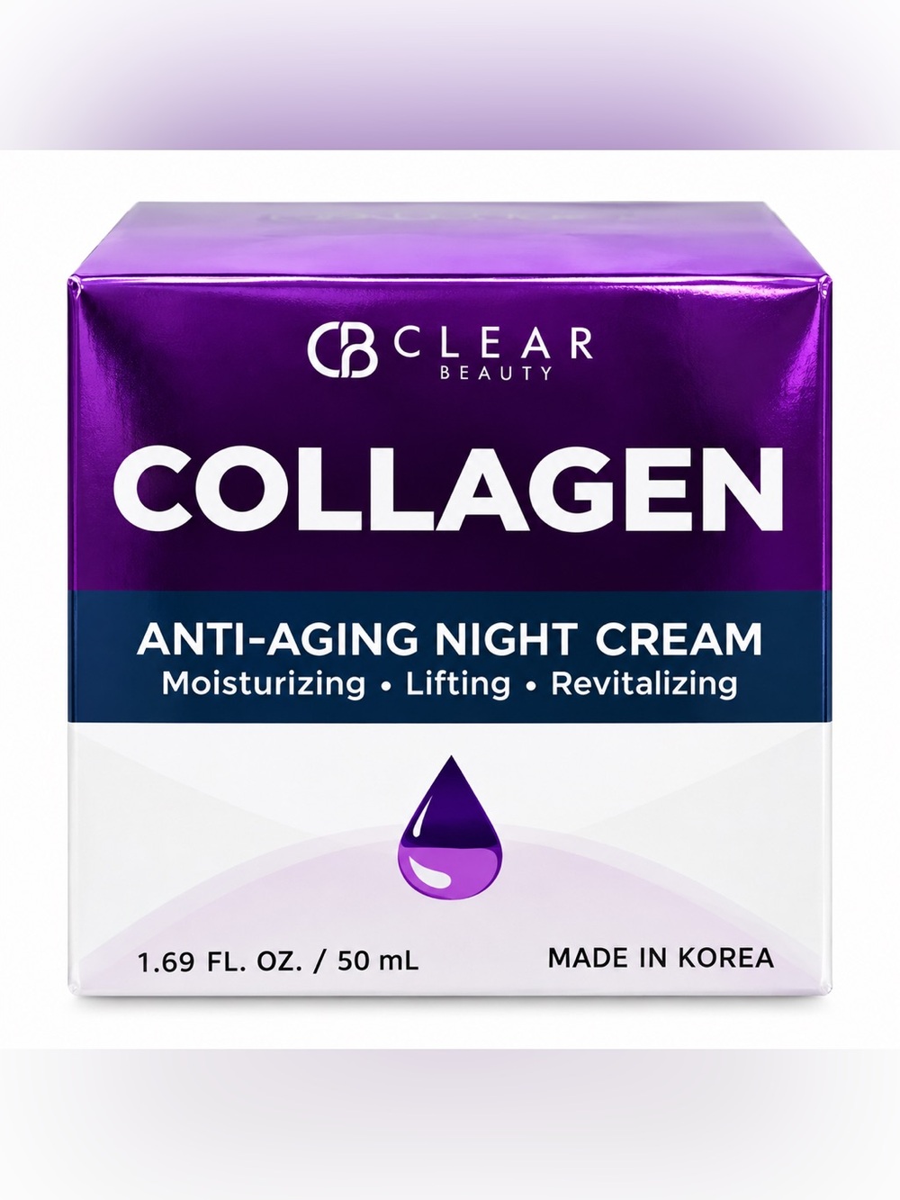 Collagen Anti-Aging Night Cream - Purple